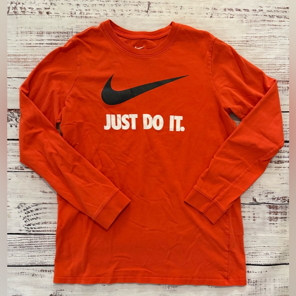 Nike Orange Long Sleeve T-shirt YXL